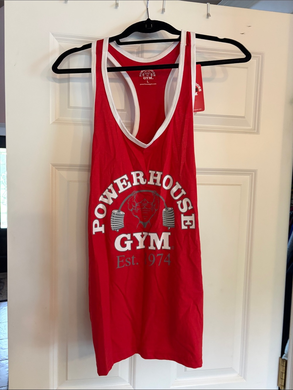 Powerhouse Gym Red Racerback Tank